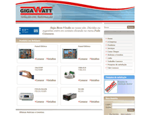 Tablet Screenshot of gigawattsistemas.com.br
